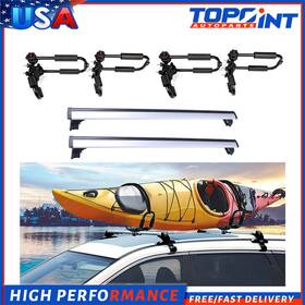 Le83817401le Topoint For 2007-2016 Audi Q5 Q7 Top Roof Rack Cross Bar Luggage Black Kayak Carrier
