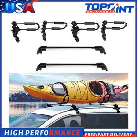 Le83817901le Topoint Roof Rack Cross Bars With Lock 4pcs Kayak For 2010-2018 Volkswagen Vw Tiguan