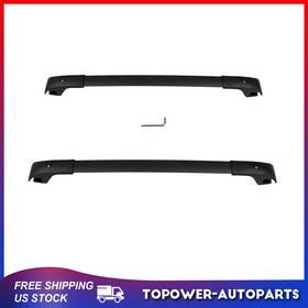 To10661at587p Topower For Jeep Cherokee 14-23 Roof Rack Cross Bar Black Luggage Carrier