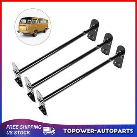 To10909at895p Topower Universal 3 Bar Van Ladder Roof Rack Steel Removeable Cross Adjustable