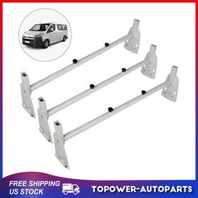 To10923at905p Topower Universal For Ford Chevy Gmc Adjustable 3-rails Van Ladder Roof Rack Cross Bar