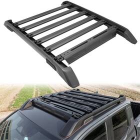 Topower To13567at242p For Toyota Tacoma 4 Door 2024 2025 Roof Rack And Platform With Movable Cross Bars
