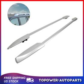 To16050at831p Topower Silver For 2008-2013 Toyota Highlander Roof Rack Side Rail Aluminum Bar Carrier