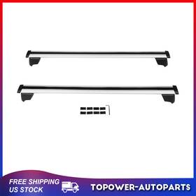 To16051at823p Topower Silver Roof Rack Cross Bar Set For 2012-2015 Audi Q5 Sq5 Aluminum Rails Crossbar