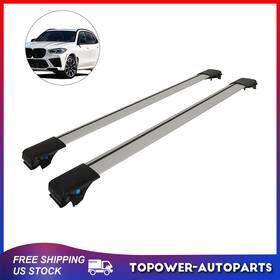To16085as837p Topower For Bmw X5 2004-2013 Pair Roof Rack Cross Bar Luggage Cargo Carrier Set