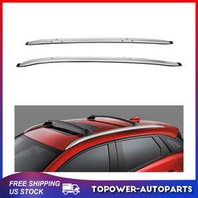 To16129at707p Topower Aluminum Silver Top Side Rail Roof Rack Carrier 2-bar For 16-2019 Mazda Cx-3 Cx3