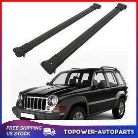 Topower To16633at326p For Jeep Liberty Kj 2002-2007 Roof Rack Cross Bar Aluminum Luggage Carrier