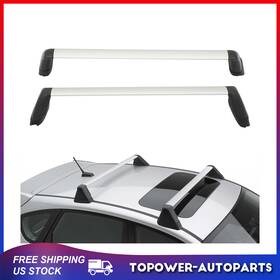 To16918at521p Topower Silver 2x Roof Rack Cross Bars For 2008-14 Subaru Impreza Wrx Aluminum Crossbar
