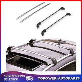To83864at123p Topower For Mitsubishi Outlander 13-19 Top Roof Rack Cross Bars Side Rails Set