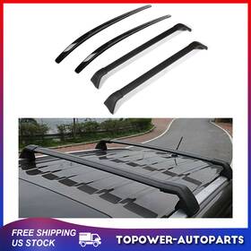 To83867at118p Topower For Mazda Cx-5 Cx5 2017-2019 4pcs Roof Rack Side Rails Cross Bars Set Black