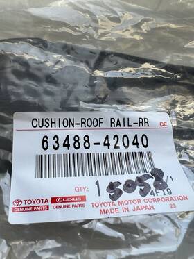 63488-42040 Toyota 2013-2018 Rav4 Rear Right Luggage Rack Cushion New Oem