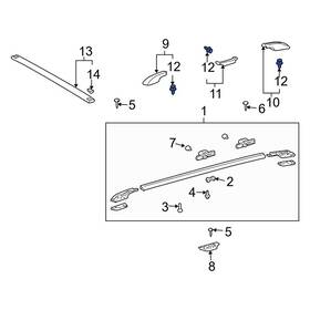 9008046314 Toyota Oe For Sienna 2004-2010 Roof Rack Cover Clip