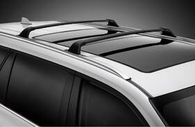 Pt738-48205 Toyota New Oem Roof Rack Cross Bars In Black Ft25-ft26 Grand Highlander Le