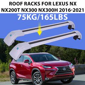 Bh03v020syyqhg00 Trai2618 Lockable Cross Bars For Lexus Nx Nx200t Nx300 Nx300h 2016-2021 Roof Racks 165lbs