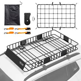 Tf19111882 Tuffiom 250lbs 64 X 39 6 Inch Extendable Roof Top Cargo Carrier Basket With Ne