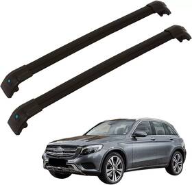 Tc-184 Tuntrol Roof Rack Crossbars For Mercedes Glc 2016-2021 Aluminum Cargo Luggage Carrier