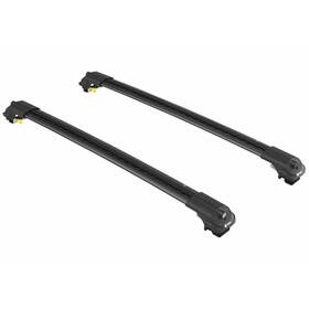 Trtlblcka1 Turtle Volkswagen Touran 2003-2015 Black Cross Bars Roof Rack Raised Rails
