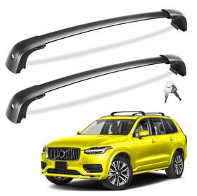 B0dczb2dm1 Tuyoung 220lbs Lockable Roof Rack Cross Bars Compatible With Volvo Xc90 Xc-90 20