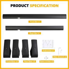 Ty-3501 Tuyoung Roof Rack Cross Bars Fit For Vw Tiguan 2018-24 And Taos 2022-24