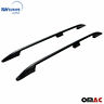 U012952 Omac Top Roof Rack Side Rails Bars Black 8698797648509