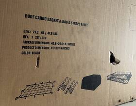 1209-3 Uimoso Universal Roof Rack Cargo Carrier Basket 65 Inch X39 X6 Car Top Luggage Holder Bag