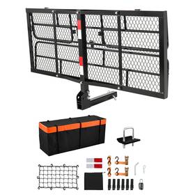Uimoso Gj0019 500 Lbs Folding Hitch Cargo Carrier With Net For Extra Storage