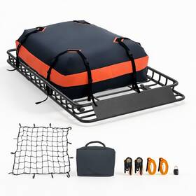 Uimoso Hksxlkhjg543kizz5001 Roof Rack Cargo Basket 54 X 34 4 In With Waterproof Storage Bag