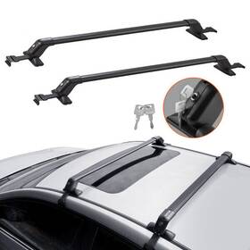 Universal 629722803609 Roof Rack Cross Bars 41.3 Inch Aluminum Crossbars Adjustable
