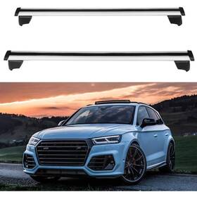 10098633 Usdealsparts Set 2 Luggage Carrier Cross Bar For Audi Q5-sq5 2012-2015 Roof Rack Style