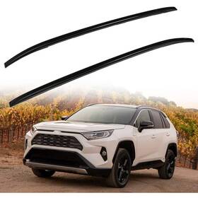 Usdealsparts 10098638 2x Aluminum Roof/top Rack Rails For Toyota Rav4 2019-2020 Cross Bar Black 165lb