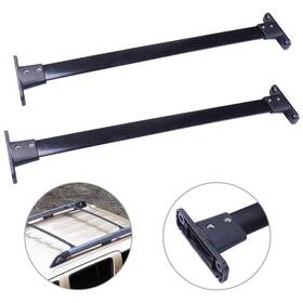 10260310 Usdealsparts Black Aluminum Top Luggage Cargo Cross Bars Rack For 2005-2012 Nissan Pathfinder