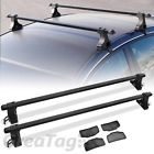 Van Roof Gutterless Bar Mount Universal Cross Car Tread Steel Ladder Rack 54