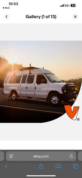 C45003x56b Vantech Conversion Vanlife Special Custom Clearance 3 Bar Steel Roof Rack In Black