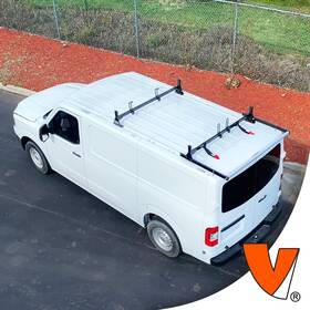 H1312br Vantech H1 2-bar Aluminum Rack System With Roller Nissan Nv Cargo 2012-2021 All Trim Black