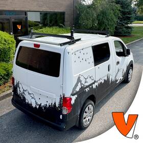 H1602wr Vantech H1 2-bar Steel Rack System With Roller Mercedes Metris 2016-2023 All Trims White