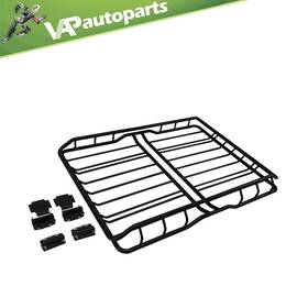 Vap1357960us Vap-autoparts Universal Steel Roof Rack Basket L64 Inch X W36.6 H5.9 Heavy-duty Black