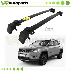 Vap-autoparts Vap16167900us Top Roof Rack Cross Bar Fits For Jeep Compass 2011-2016 Black Cargo Us Fast Ship