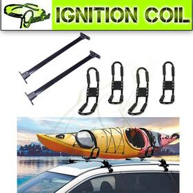 Vap83813600us Vap-autoparts For 2005-2012 Nissan Pathfinder Black Top Roof Rack Cross Bar And Kayak Package