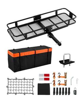Vevor 197988657040 Hitch Cargo Carrier 500 Lb Capacity 60.0 X 20.0 6.0 In Folding Waterproof