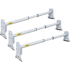 Hctjbsltbdx36rrk0 Vevor Roof Ladder Rack Van 46-68 In Adjustable 3 Bars 661lbsuniversal