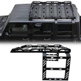 Jk-xlj01-a Vijay For 2007-2017 Jeep Wrangler Jk Steel Roof Racks Luggage Cargo Carrier With Light
