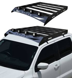 Ram-xlj01-es Vijay Steel Roof Rack Cargo Luggage Carrier With Lights For2009-2018 Dodge Ram 1500 Ds/dt