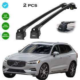 Mc02001-9800s Volvo Mc02001-9800s/b Fits For Xc60 2018-2023 Roof Rack Cros Bars Black Flush Rails