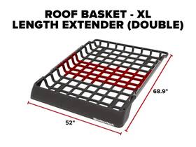 8alek2x Weathertech Weather Tech Roof Basket Xl Length Extender Brand New Heavy Duty