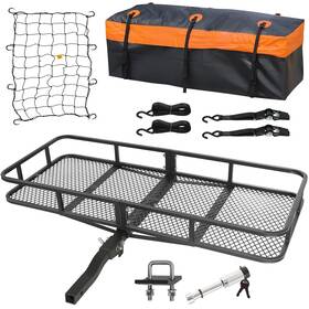 Weize 747086856083 Folding Hitch Mount Cargo Carrier Basket 60 Inch X 20 6 With Waterproof
