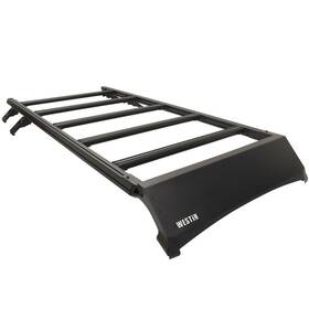 15-00005a Westin - Mesa Textured Black Roof Rack Visor And Mount Brackets