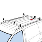 J2116w White " Universal J2000 Ladder 65 50 Roof Tracks Rack Bars Van