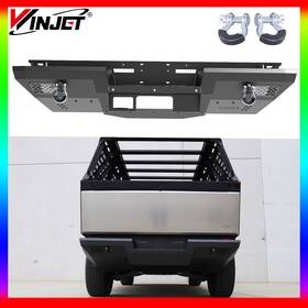 Nct01b102 Winjet 2 In 1 Steel Rear Bumper With Shackles For 2024-2025 Tesla Cybertruck Powder-coate