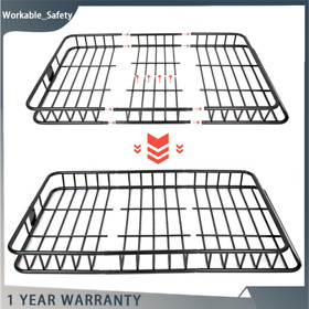 Ws579950st With Extension Travel 64inch Roof Rack Cargo Suv Top Luggage Holder Carrier Basket