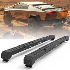 Nct01f101 Wolfx 2pcs Heavy Duty Steel Roof Rack Rails Cross Bars For 2024-2025 Tesla Cybertruck
